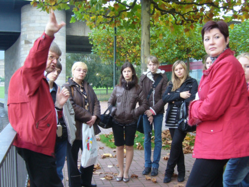 Am Landtag in Düsseldorf