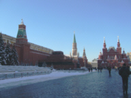 Roter Platz in Moskau mit Sicht auf den Kreml