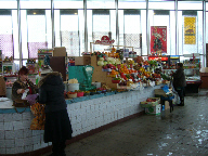 Eine traditionelle Markthalle